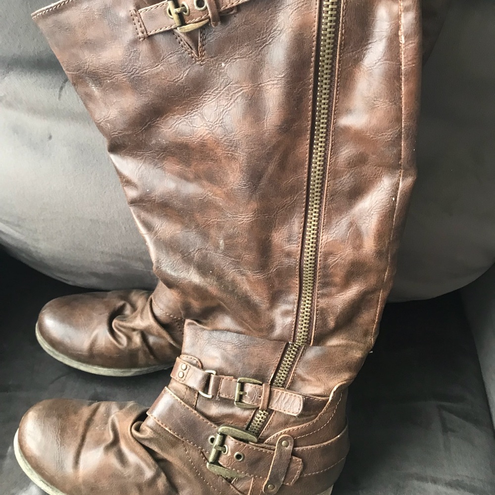 Carlos Santana Wide Calf Boots 9.5